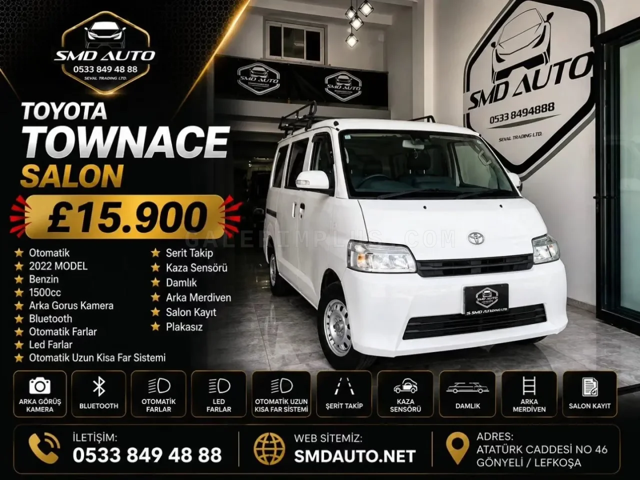 2022 Toyota Town Ace Lefkoşa Satılık İkinci El | GalerimPlus - Fotoğraf 1