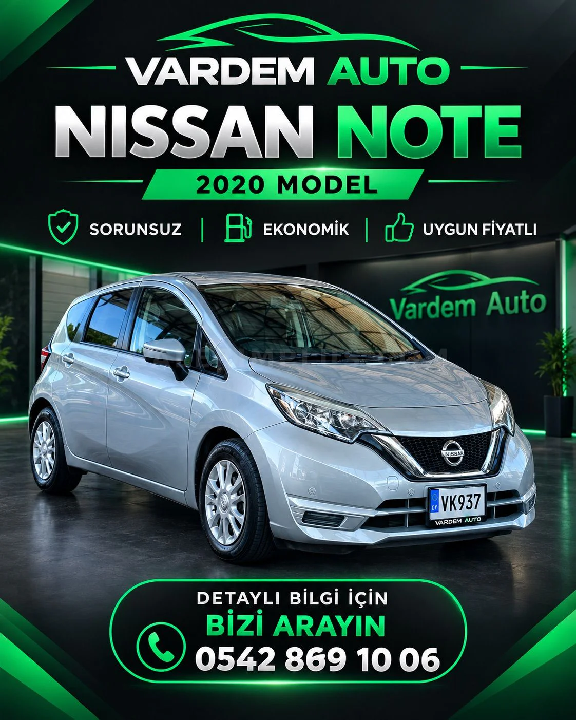 2020 Nissan Note 1.4 Güzelyurt Satılık İkinci El | GalerimPlus - Fotoğraf 1