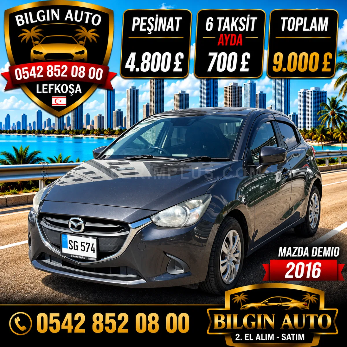 2016 Mazda Demio 1.3i 1.3i Lefkoşa Satılık İkinci El | GalerimPlus - Fotoğraf 1