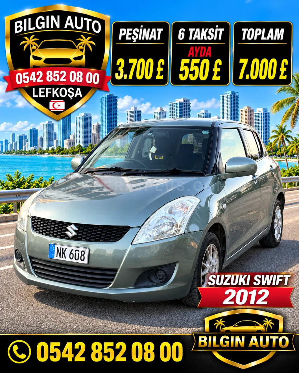 2012 Suzuki Swift 1.3 Lefkoşa Satılık İkinci El | GalerimPlus - Fotoğraf 1