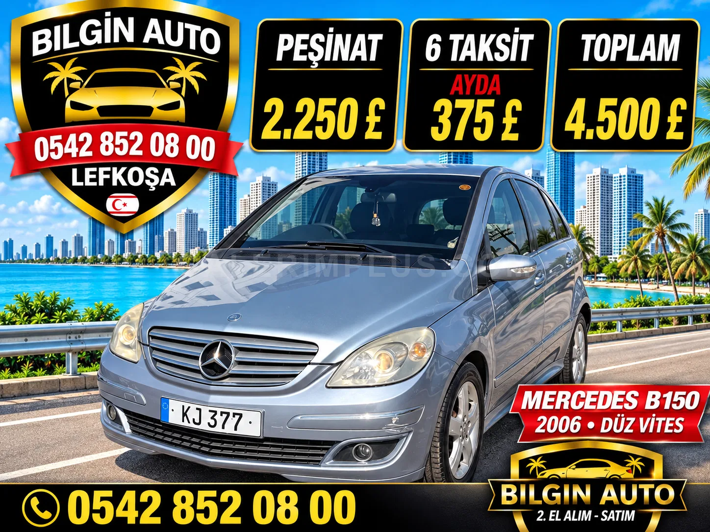2006 Mercedes-Benz B Serisi B 150 Lefkoşa Satılık İkinci El | GalerimPlus - Fotoğraf 1