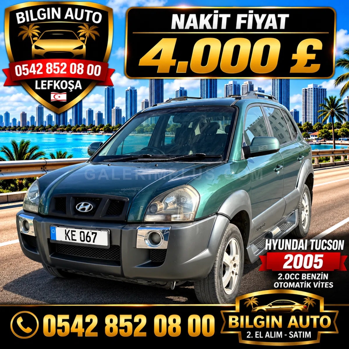 2005 Hyundai Tucson 2.0 CRDI Lefkoşa Satılık İkinci El | GalerimPlus - Fotoğraf 1