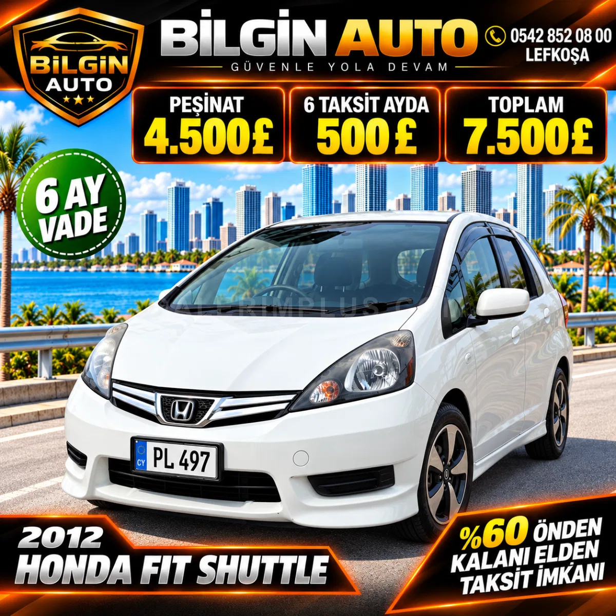2012 Honda Shuttle 1.5 Lefkoşa Satılık İkinci El | GalerimPlus - Fotoğraf 1