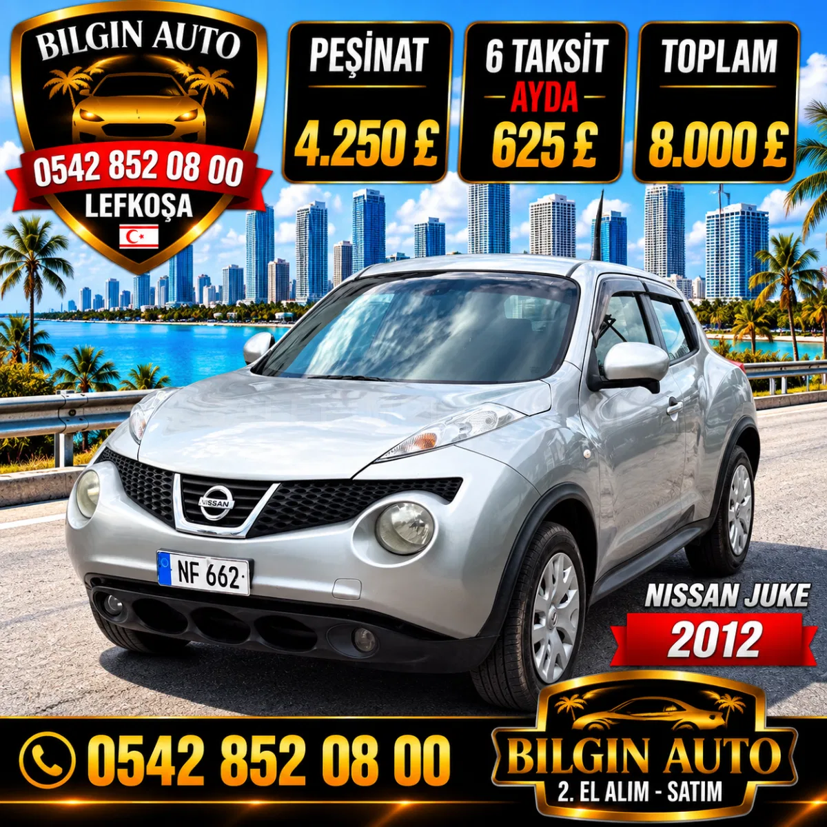 2012 Nissan Juke 1.6 Lefkoşa Satılık İkinci El | GalerimPlus - Fotoğraf 1