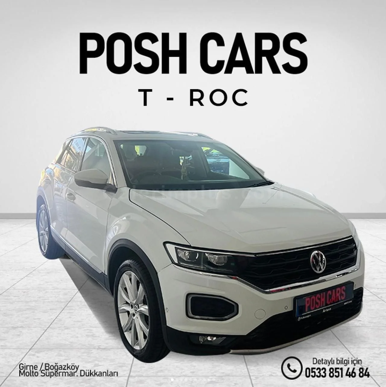 2018 Model Otomatik Volkswagen T-Roc Lefkoşa Satılık İkinci El | GalerimPlus - Fotoğraf 1
