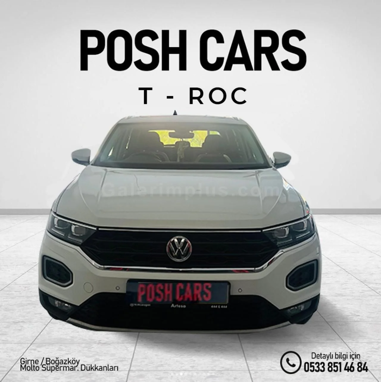 2018 Model Otomatik Volkswagen T-Roc Lefkoşa Satılık İkinci El | GalerimPlus - Thumbnail 2