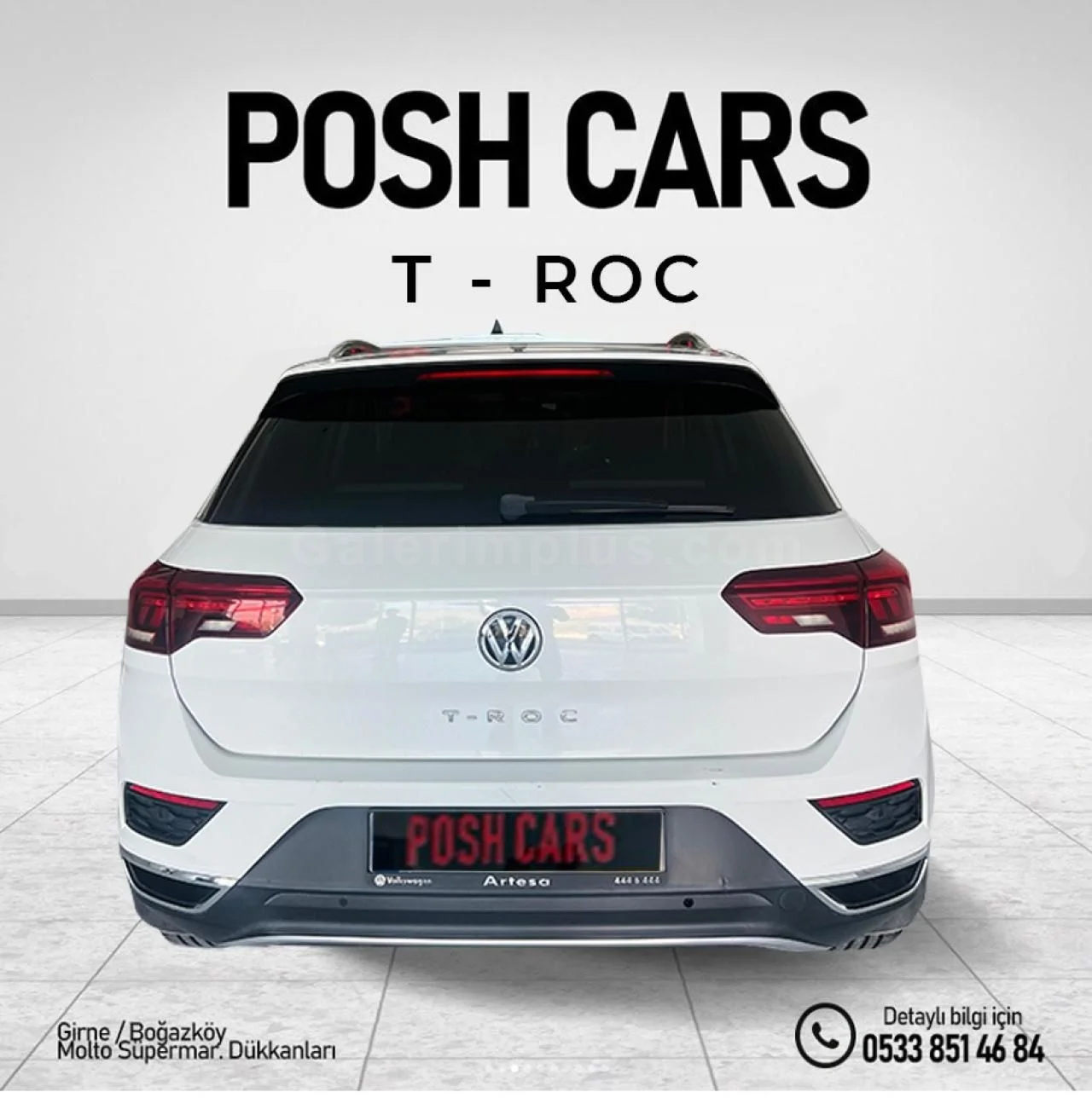 2018 Model Otomatik Volkswagen T-Roc Lefkoşa Satılık İkinci El | GalerimPlus - Thumbnail 4