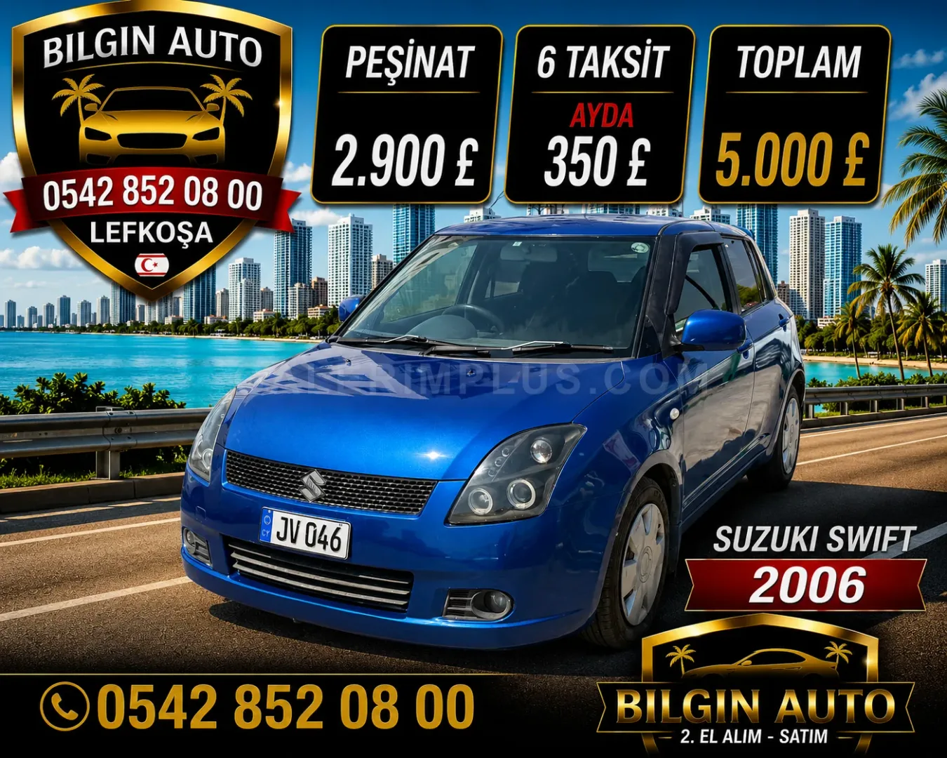 2006 Suzuki Swift 1.3 1.3 Lefkoşa Satılık İkinci El | GalerimPlus - Fotoğraf 1