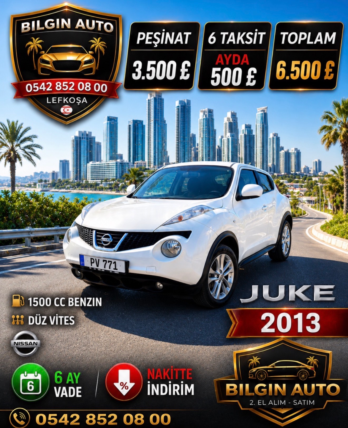 2013 Nissan Juke 1.6 1.6 Lefkoşa Satılık İkinci El | GalerimPlus - Fotoğraf 1